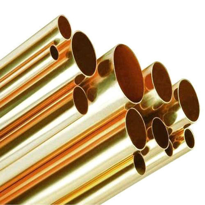 لوله برنجی بدون درز دقیق ASTM C22000 لوله مسی مستقیم H62 با دیواره نازک ETP 99.9% خالص
